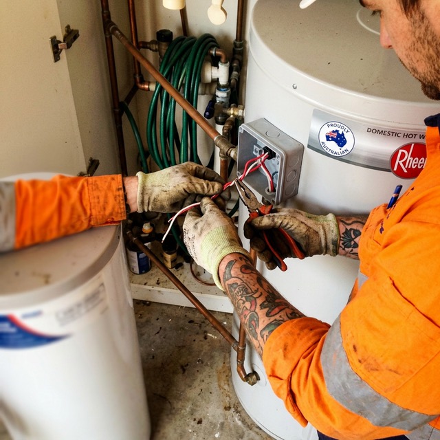 Hot water system wiring